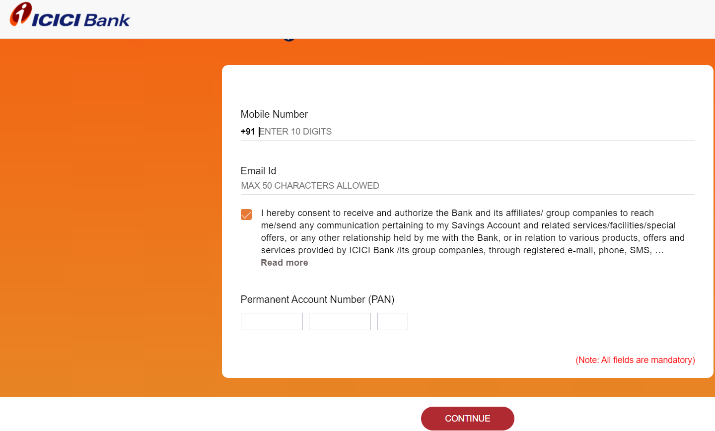 ICICI Banks Insta Save FD Account