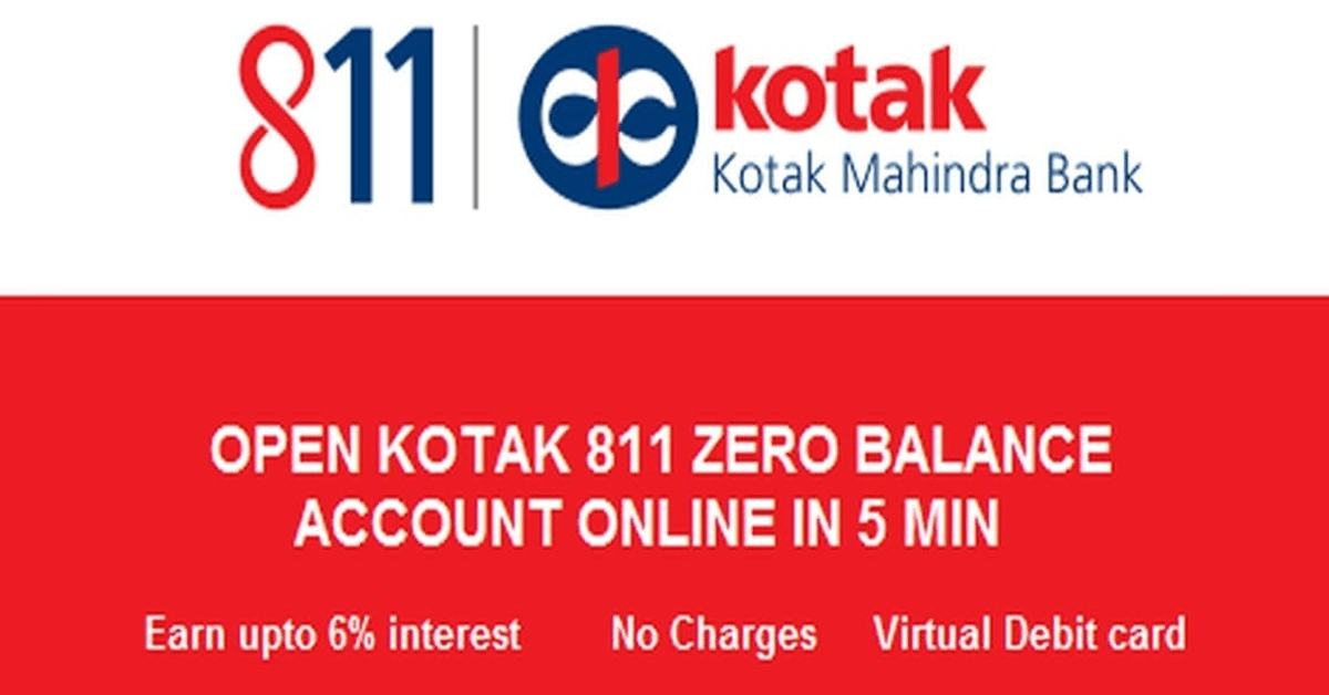 Open-Kotak-811-Zero-Balance-Savings-Bank-Account-Online-Instantly