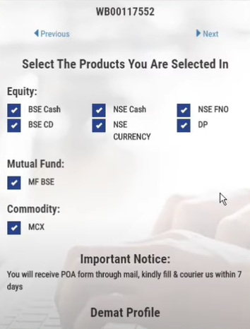 lice Blue Demat Account Open Step-4